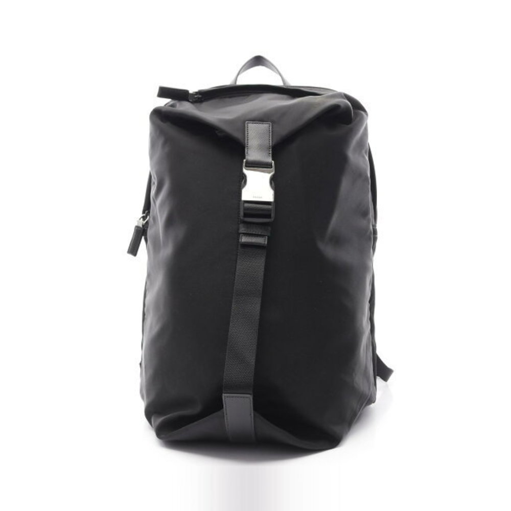 Prada Leather Black Backpack Saffiano Nylon Montagn Tessuto Men